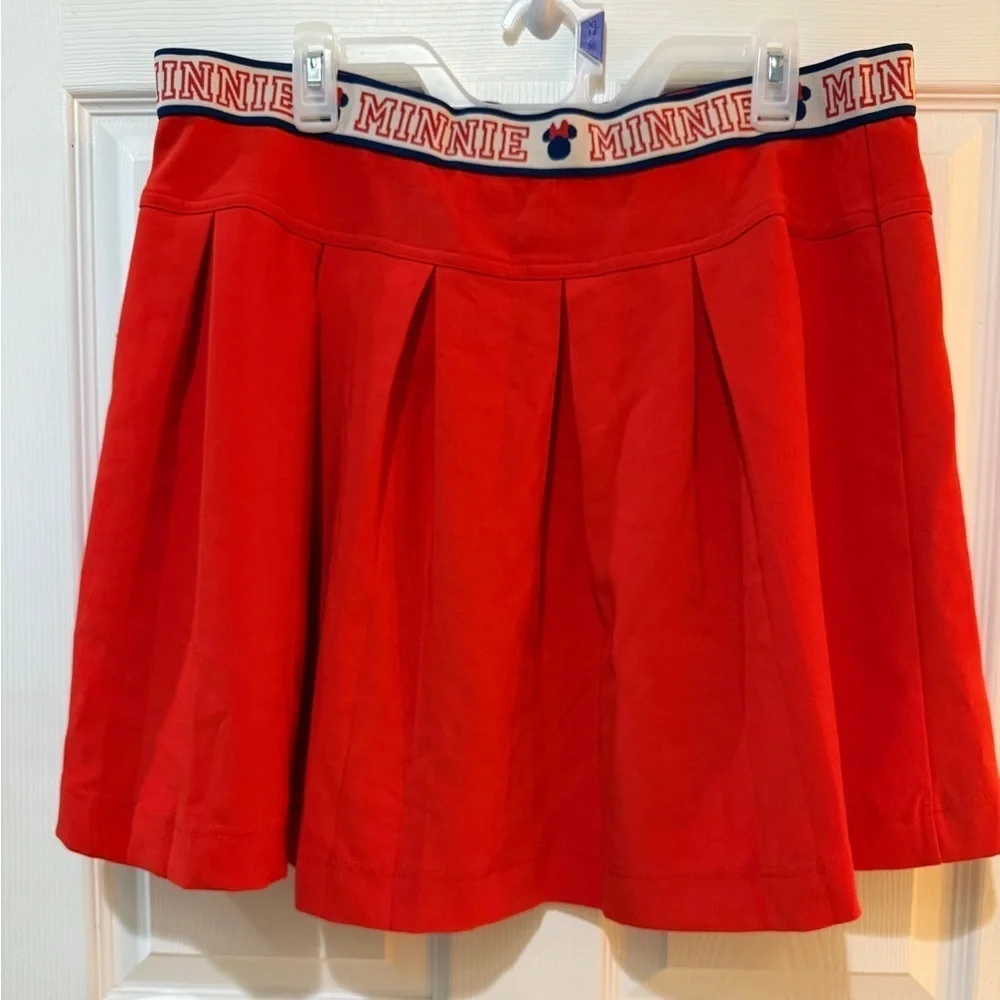Disney x Macys Collab Minnie Mouse Red Skater Mini Skirt with Pleats
